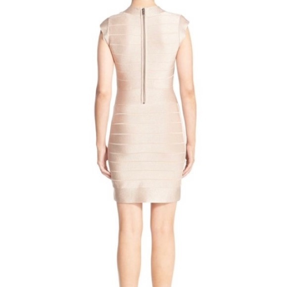 French Connection Rosy Gold Bandage Dress - Picture 2 of 6
